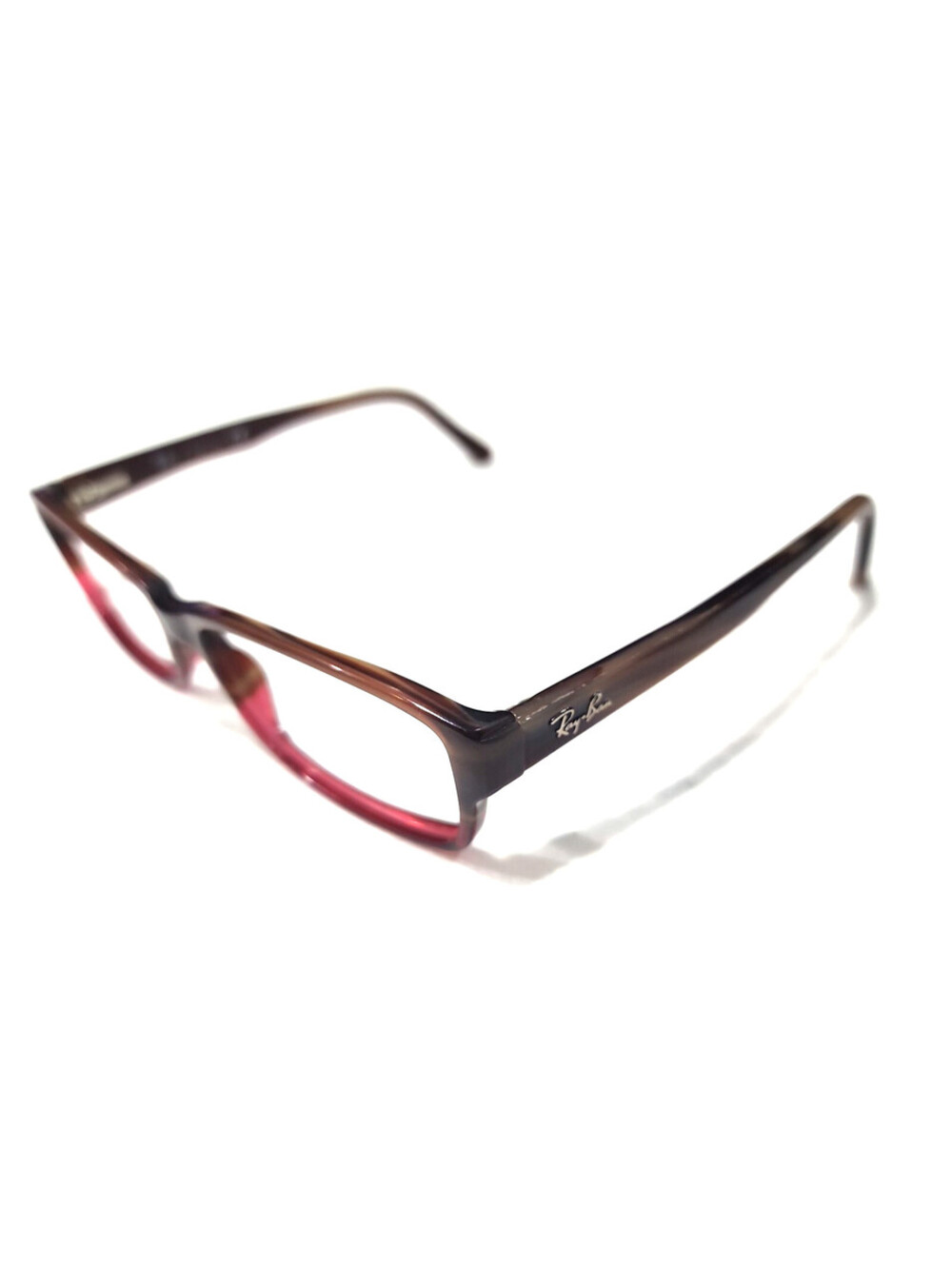 Ray Ban RB5169 5541 Brown Red Fade Rectangle Eyeglasses 54-16 140